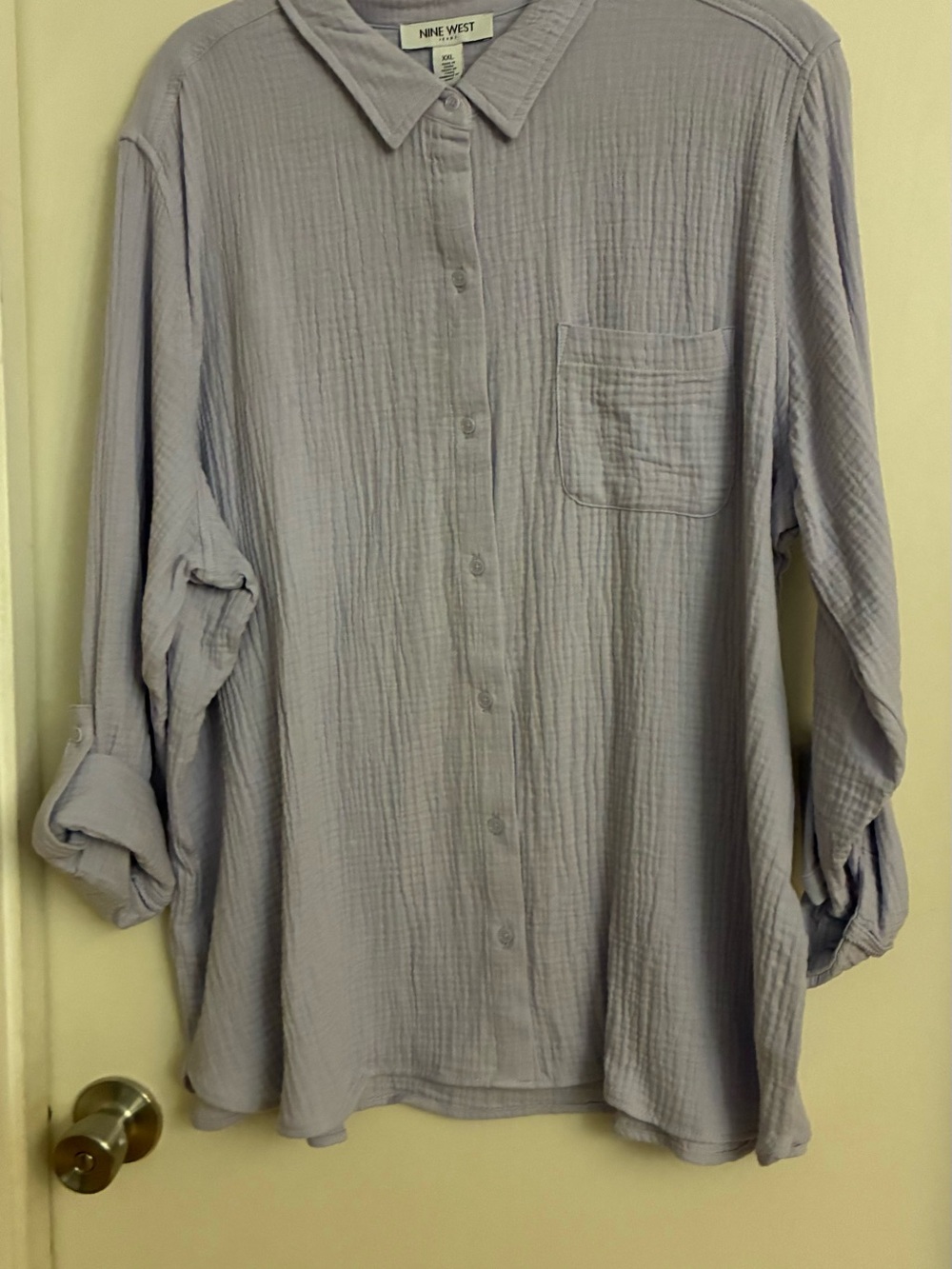 Nine West women’s Lavender Button-Up Shirt
